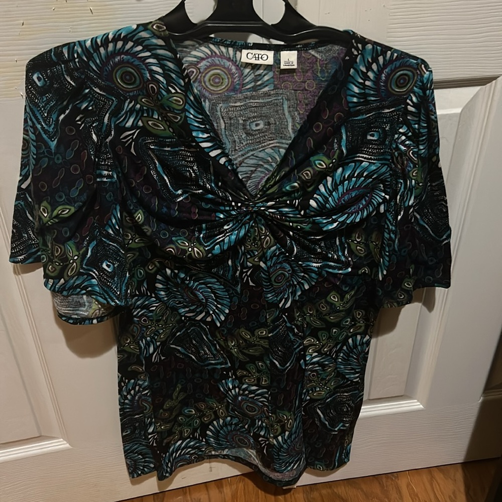 Cato Women’s Printed Colorful Blouse L